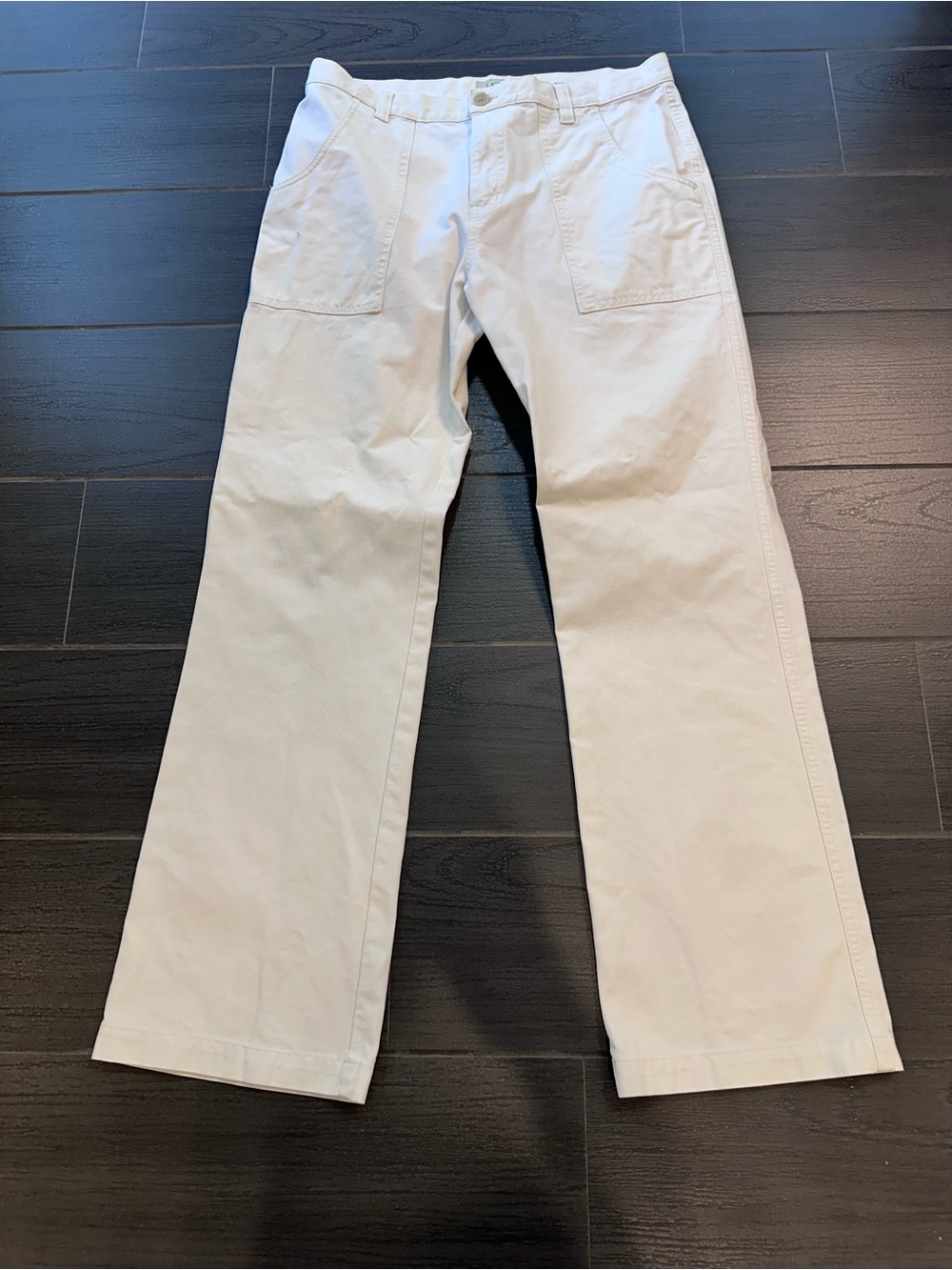 J. Crew Men's Off White Utility Pants - Straight Leg